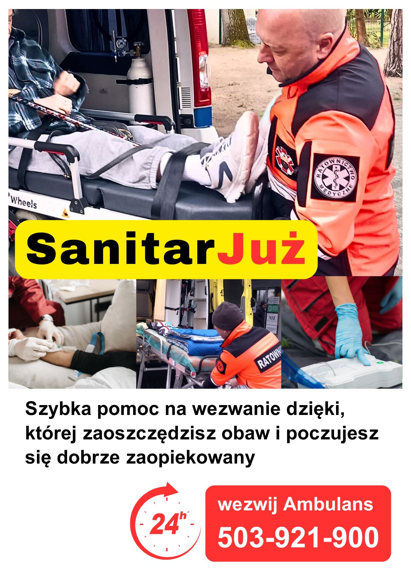 karetka transport medyczny Warszawa